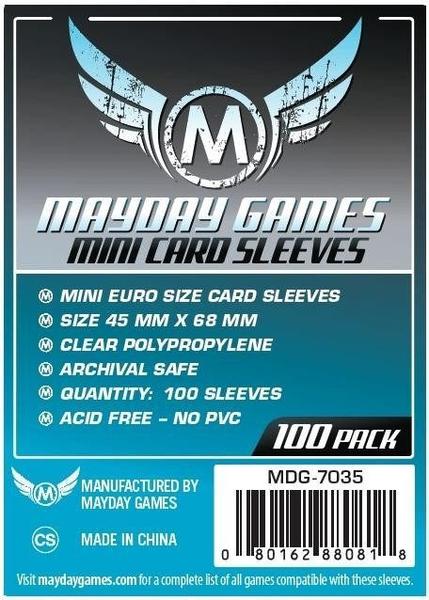 45x68mm Mayday Mini Euro Game Sleeves (Standard/Premium)