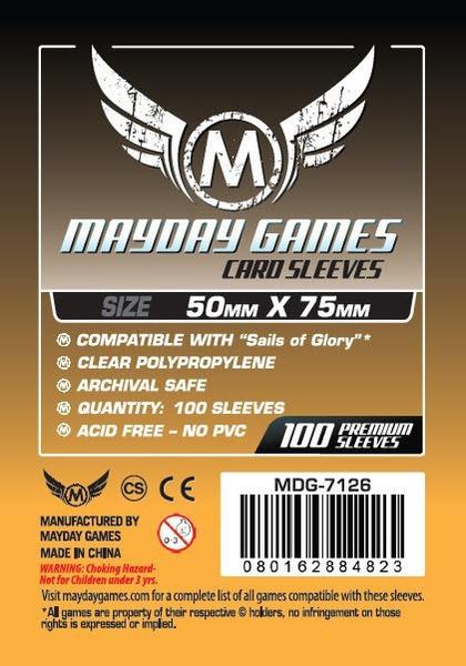 50x75mm Mayday "Sails of Glory" Game Sleeves (Standard/Premium)