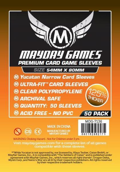 54x80mm Mayday Yucatan Game Sleeves (Standard/Premium)