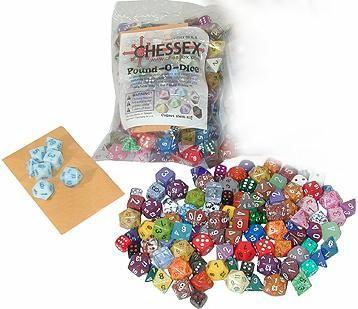 Chessex Bulk Dice Set: Assorted Polyhedral Pound of Dice