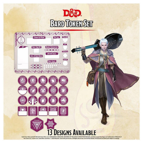 D&D: Bard Character Token Set