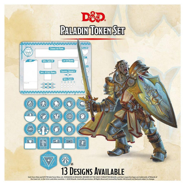 D&D: Paladin Character Token Set