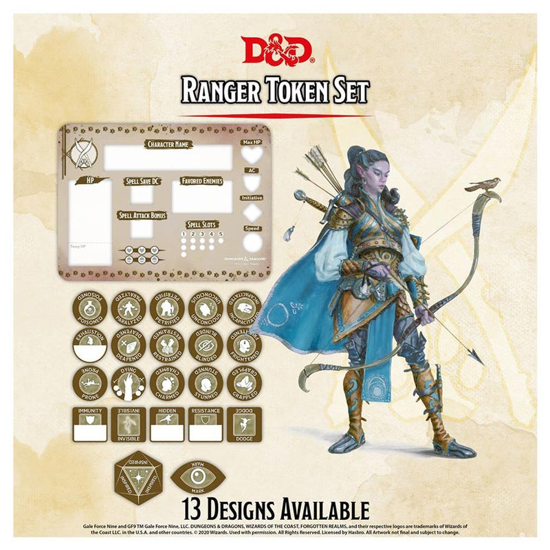 D&D: Ranger Character Token Set