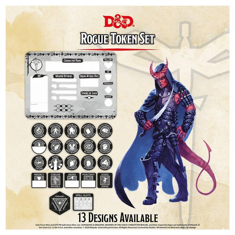 D&D: Rogue Character Token Set
