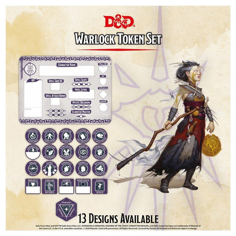 D&D: Warlock Character Token Set