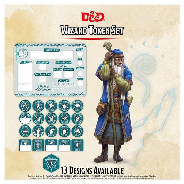 D&D: Wizard Character Token Set