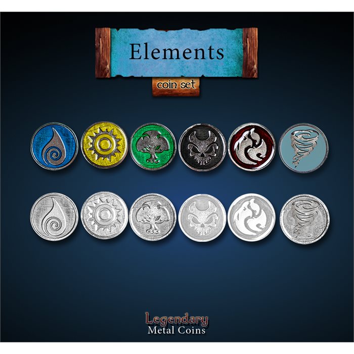 Legendary Metal Coins: Elements Pack