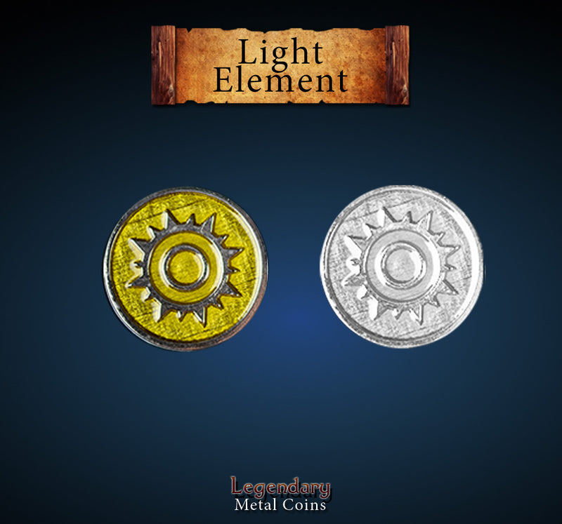 Legendary Metal Coins: Light Element Set