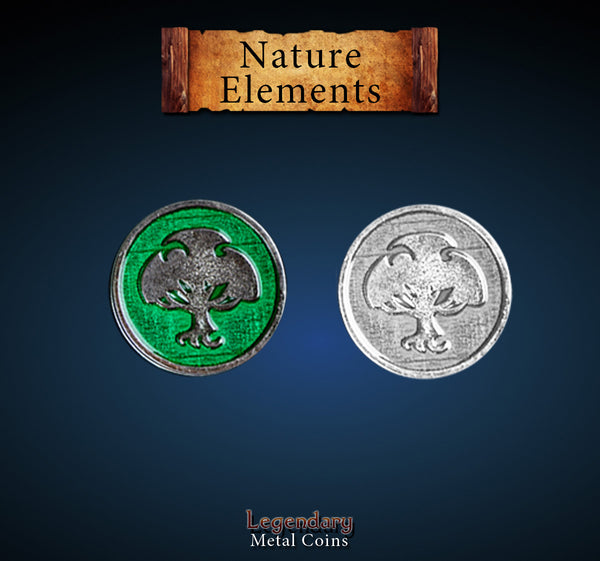 Legendary Metal Coins: Nature Element Set