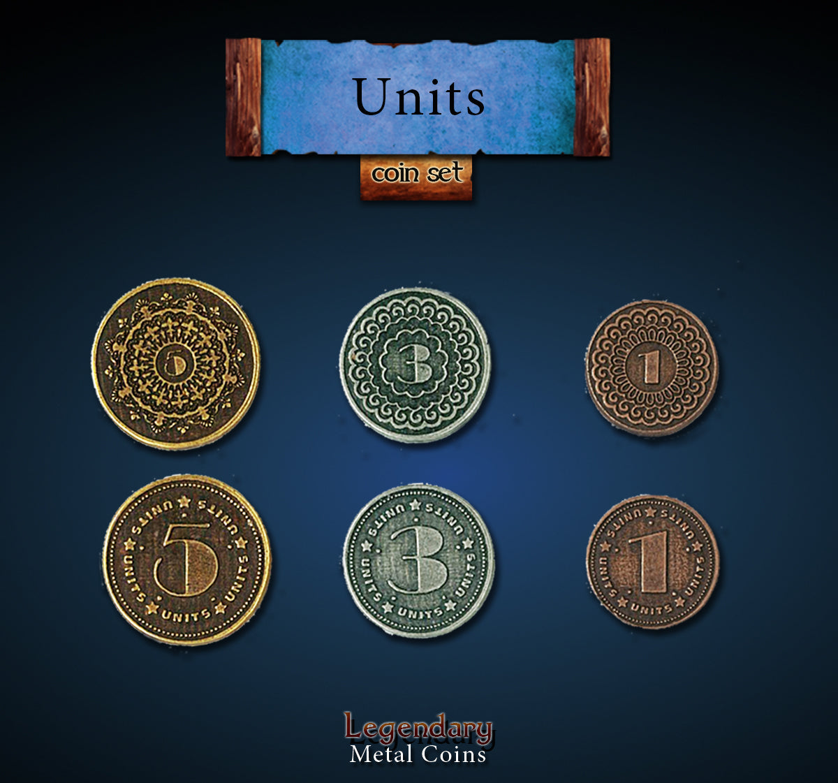 Legendary Metal Coins: Units Set