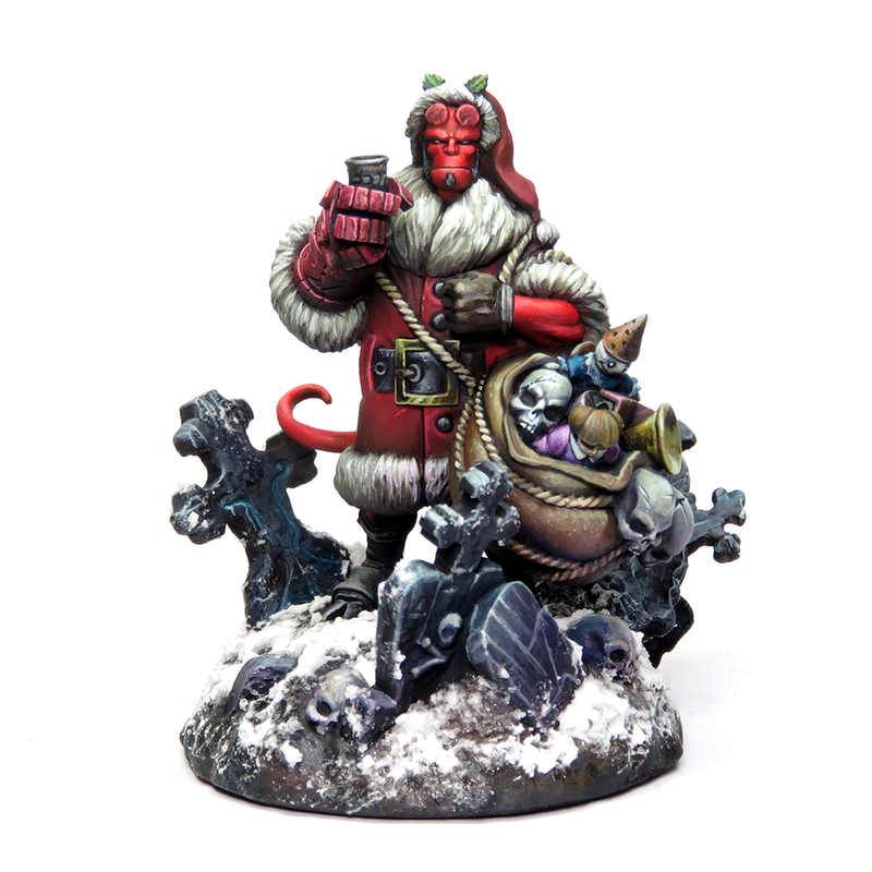 Hellboy Santa Miniature (Limited Edition with Certificate)