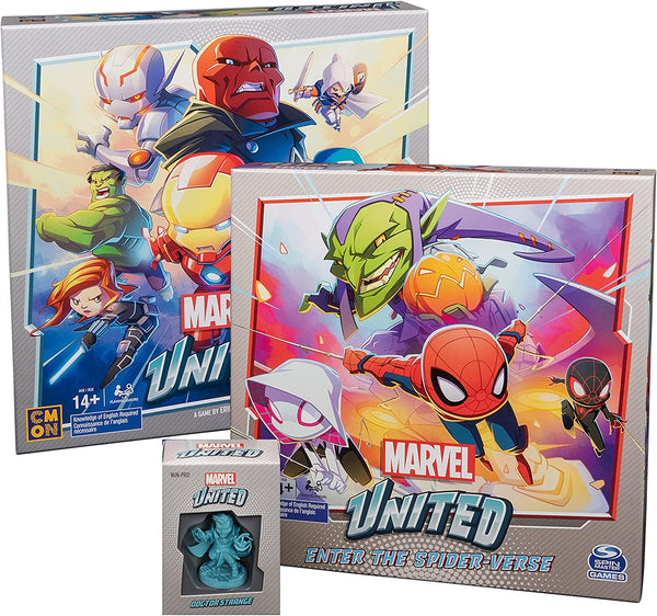 Marvel United Bundle: Core Game with Spiderman and Dr. Strange Expansions