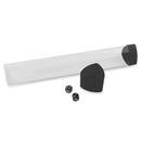 Playmat Tube: Clear with Black Caps/Dice (Includes 2 D6 Dice)